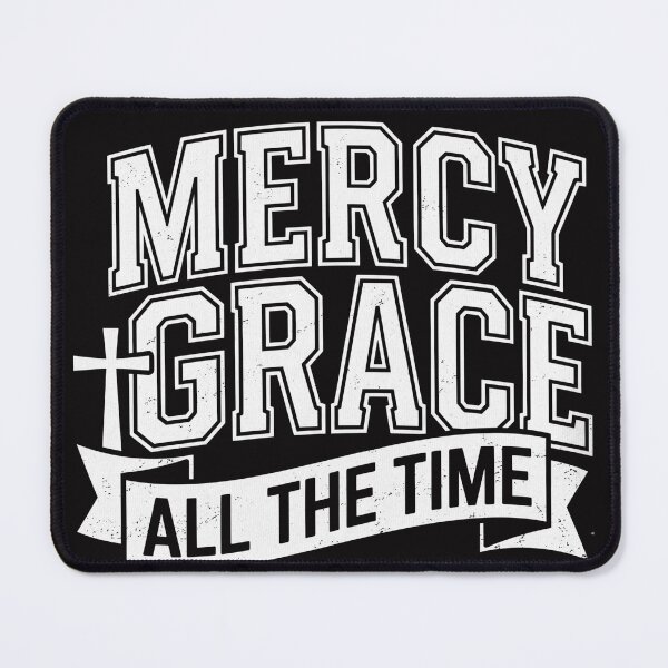 Item preview, Mercy Grace All The Time Vintage Cross Tee designed and sold by KINGDOM GOLD STUDIO.