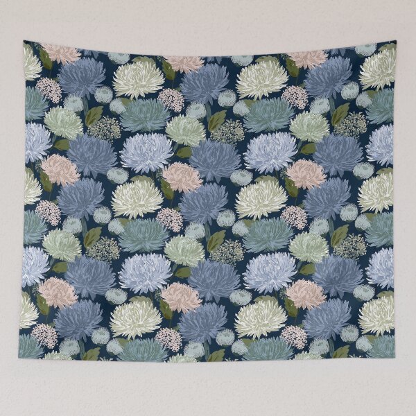 Item preview, Exotic Chrysanthemum Texture  - Birthday Flower Pattern   - Gifts For Sister designed and sold by RoyalStarsPatts.