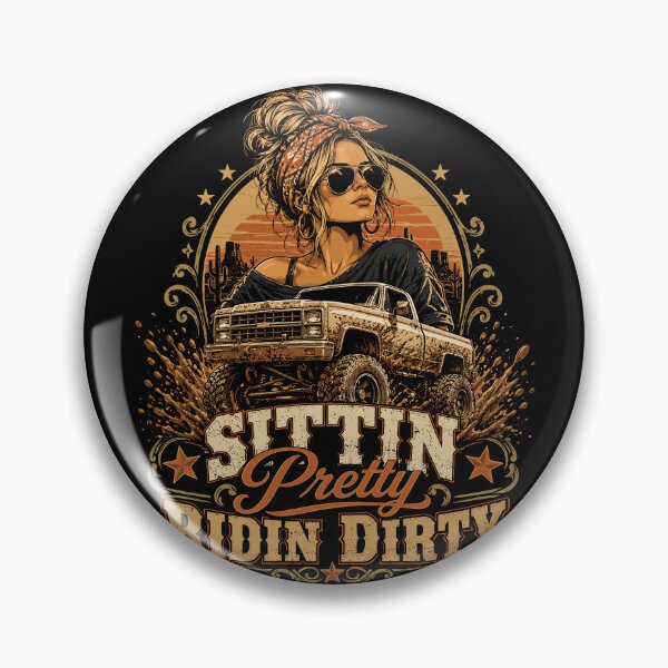 Item preview, Sittin Pretty Trail Ready Off Road Truck Girl designed and sold by JasKei-Designs.