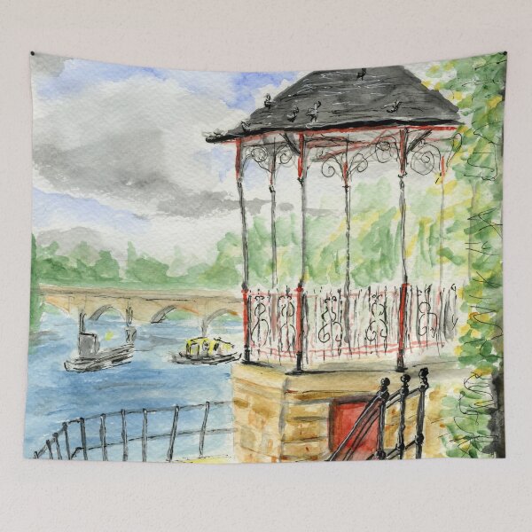 Item preview, The Bandstand by the River Dee at the Groves in Chester designed and sold by LymphomaLass.