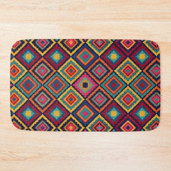 Item preview, Vibrant Southwestern Geometric Diamond Surface Pattern designed and sold by arteresting-art.