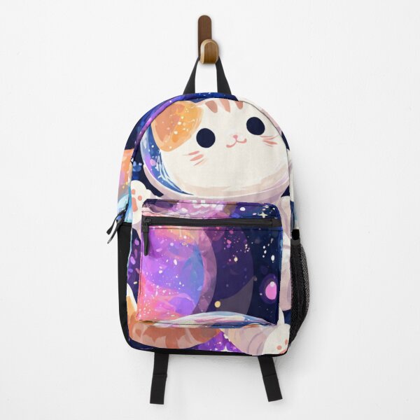 Item preview, Kawaii Astronaut Cat Floating in Space designed and sold by Moody Vibes Studio.