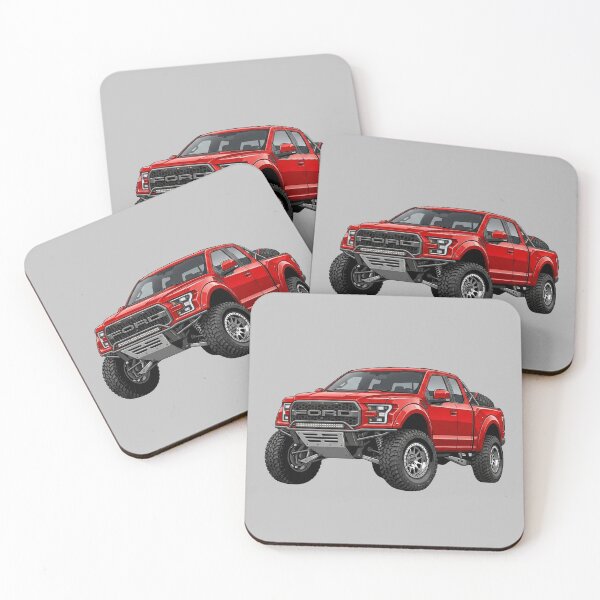 Item preview, Custom Ford F-150 Trophy Truck Red Offroad Race Pickup Illustration designed and sold by Motorline44.