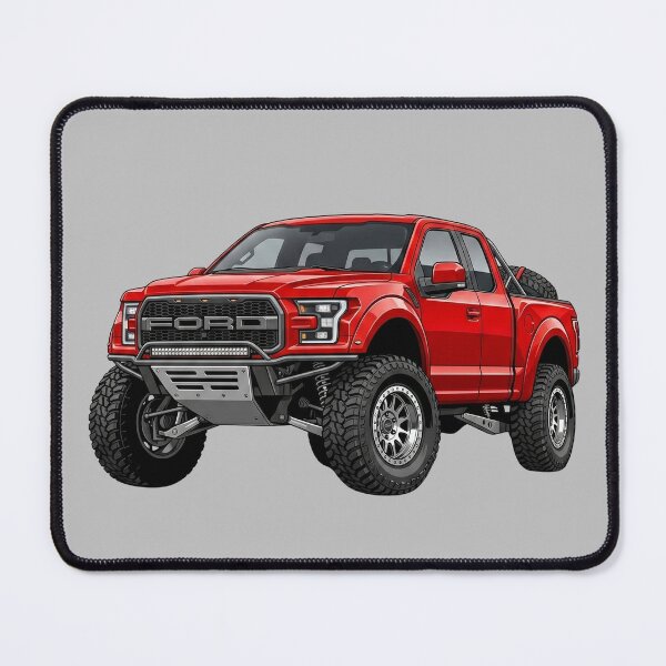 Item preview, Custom Ford F-150 Trophy Truck Red Offroad Race Pickup Illustration designed and sold by Motorline44.