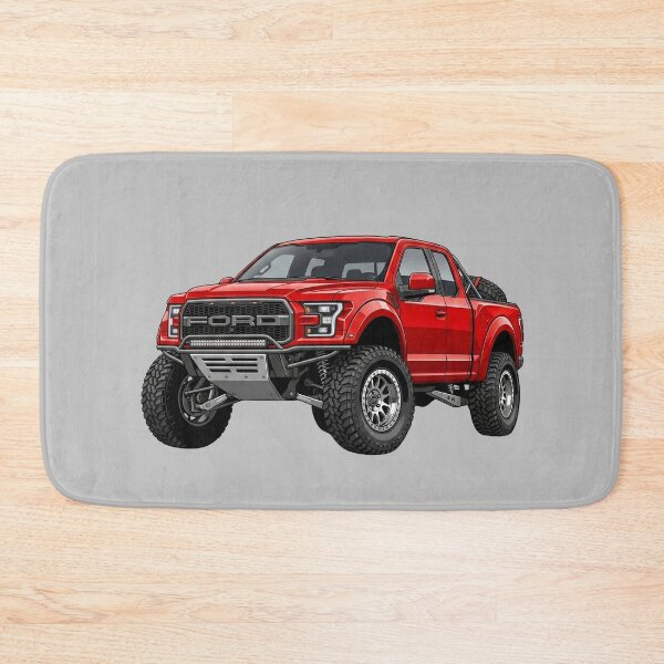 Item preview, Custom Ford F-150 Trophy Truck Red Offroad Race Pickup Illustration designed and sold by Motorline44.