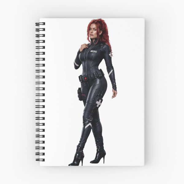 Item preview, Woman in Futuristic Black Leather Suit Posing Confidently Isolated on Transparent Background designed and sold by Creative88Art.