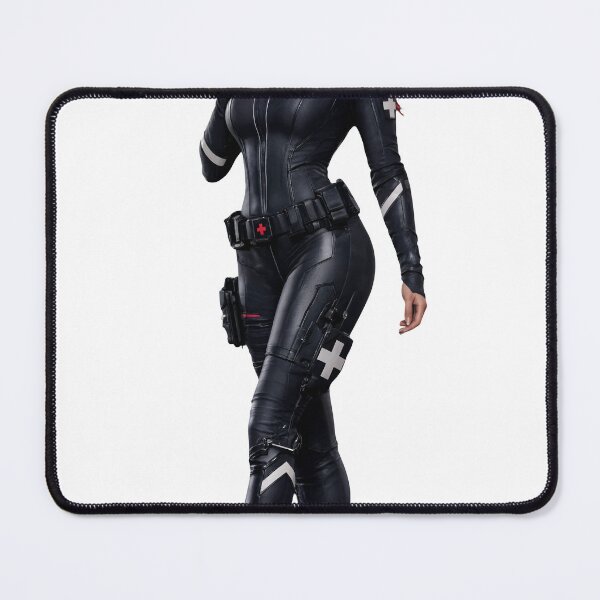 Item preview, Woman in Futuristic Black Leather Suit Posing Confidently Isolated on Transparent Background designed and sold by Creative88Art.