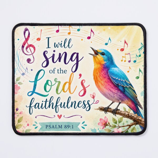 Item preview, I Will Sing of the Lord's Faithfulness – Psalm 89:1 designed and sold by Stubblejumper Artworks.