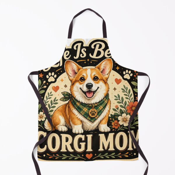 Item preview, Life Is Better Corgi Mom Cute Dog Lover Vintage Design designed and sold by PinkAmazon.