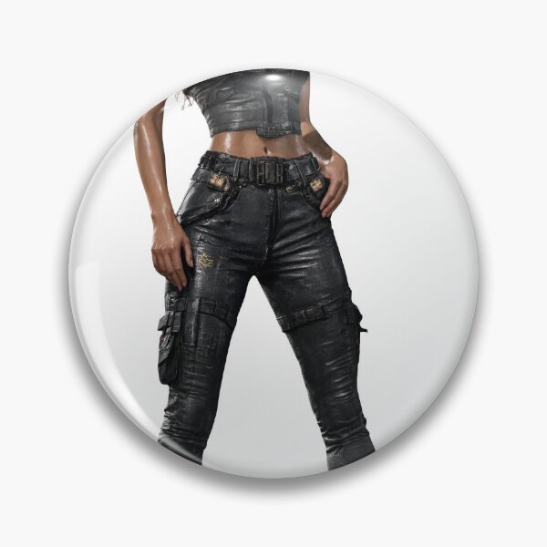 Item preview, Woman in Futuristic Shiny Leather Suit Standing Confidently Isolated on Transparent Background designed and sold by Creative88Art.