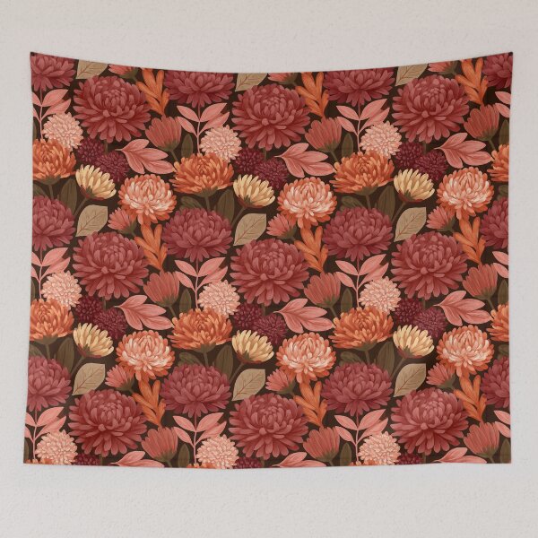 Item preview, Trendy Chrysanthemum Flower  - Birthday Flower Pattern   - Graduation Gifts designed and sold by RoyalStarsPatts.
