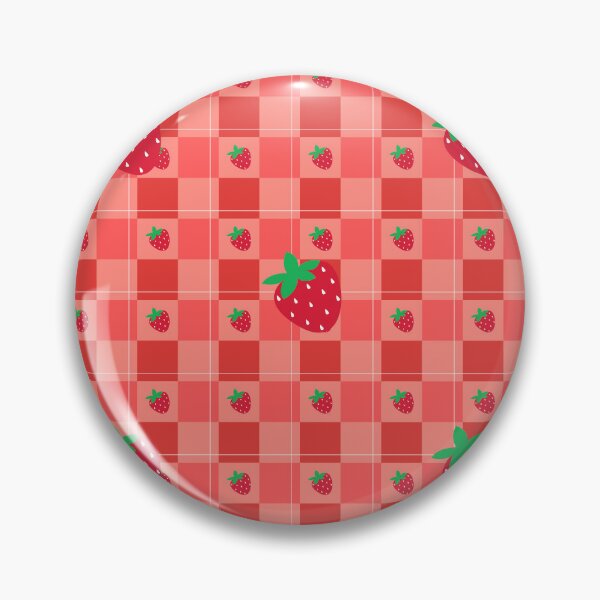 Item preview, Strawberry Gingham Plaid Pattern - Cute Red and Pink Cottagecore Aesthetic designed and sold by Violet-Forge.