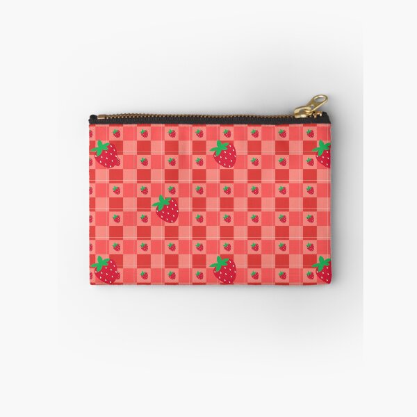 Item preview, Strawberry Gingham Plaid Pattern - Cute Red and Pink Cottagecore Aesthetic designed and sold by Violet-Forge.