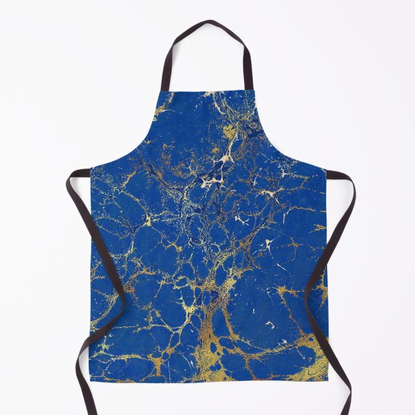 Item preview, Royal Blue Marbled Art With Golden Hue Veins designed and sold by DEC02.