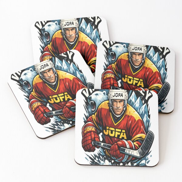 Item preview, Jofa Vintage Hockey Warrior – Classic Ice Legend Design designed and sold by CatLovers Studio.
