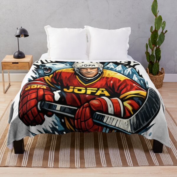 Item preview, Jofa Vintage Hockey Warrior – Classic Ice Legend Design designed and sold by CatLovers Studio.