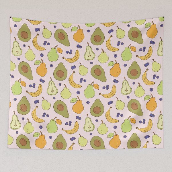Item preview, Modern Hand-Drawn Fruit Pattern designed and sold by Olive Lane Creative.