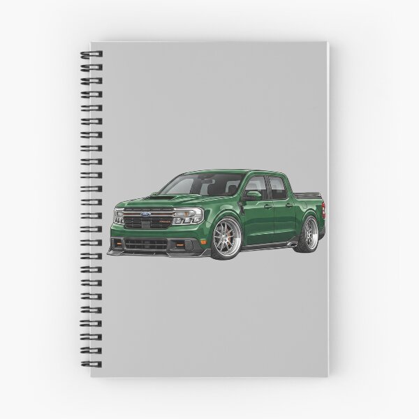 Item preview, Custom Ford Maverick Tremor Lowered Green Sport Truck Illustration designed and sold by Motorline44.