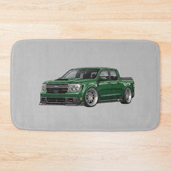 Item preview, Custom Ford Maverick Tremor Lowered Green Sport Truck Illustration designed and sold by Motorline44.