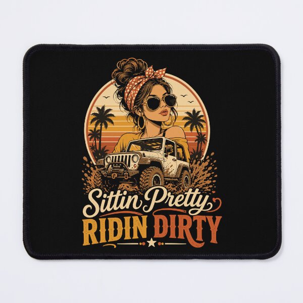 Item preview, Sittin Pretty Chasing Trails Tropical Off Road Girl designed and sold by JasKei-Designs.