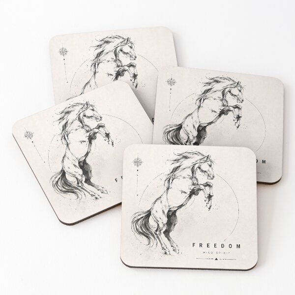 Item preview, Freedom - Wild Horse Ink Drawing designed and sold by thirtyonestars.