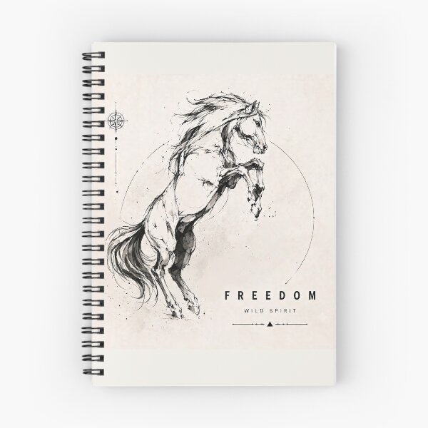 Item preview, Freedom - Wild Horse Ink Drawing designed and sold by thirtyonestars.
