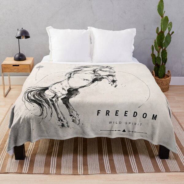 Item preview, Freedom - Wild Horse Ink Drawing designed and sold by thirtyonestars.