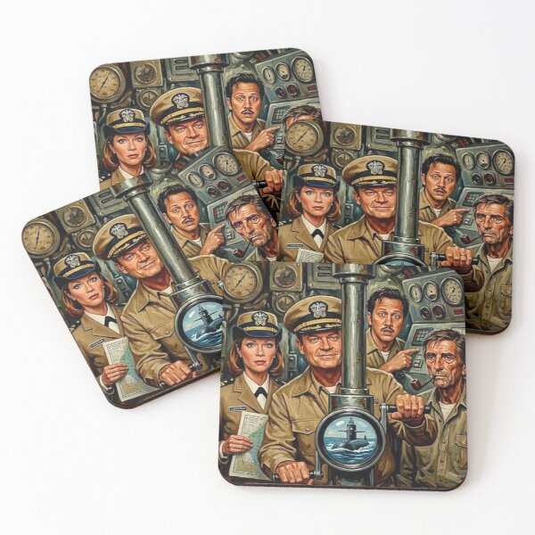 Item preview, Down Periscope Retro Military Comedy Cult Classic Tribute Art Movie Poster designed and sold by Art's Diner.