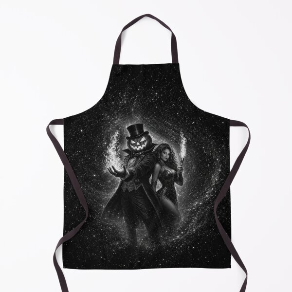 Item preview, Headless Horseman Fire Magician Black and White – Gothic Circus Fantasy Art designed and sold by TheHorsemanRidesAgain.