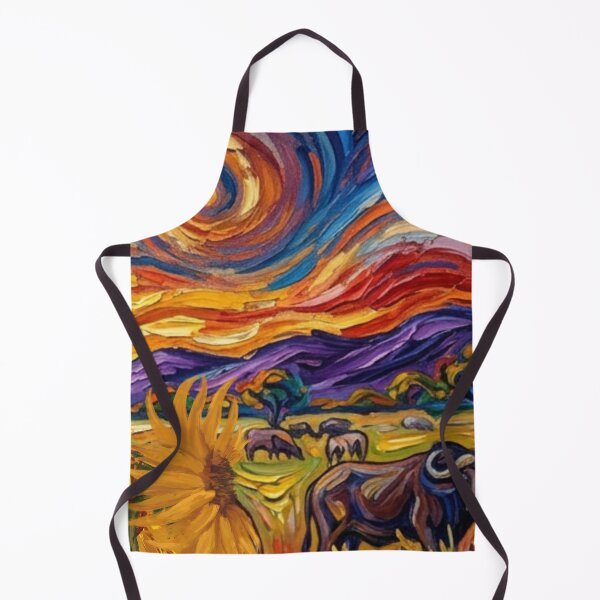 Item preview, Starry Night Safari Buffalo Painting designed and sold by Violet-Forge.