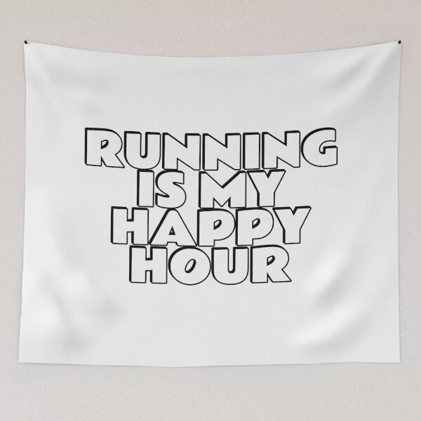 Item preview, Running Is My Happy Hour  designed and sold by Inspirationmotivation.