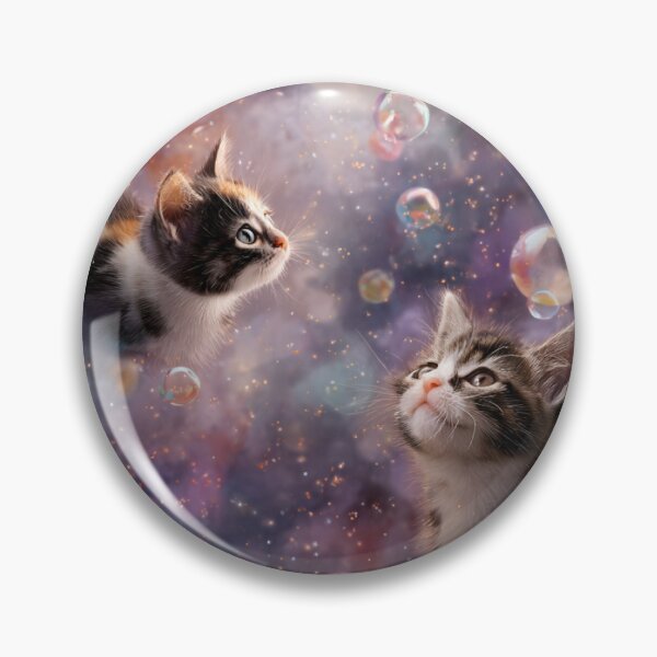 Item preview, Dreamy Kittens in Magical Bubble Galaxy designed and sold by Moody Vibes Studio.