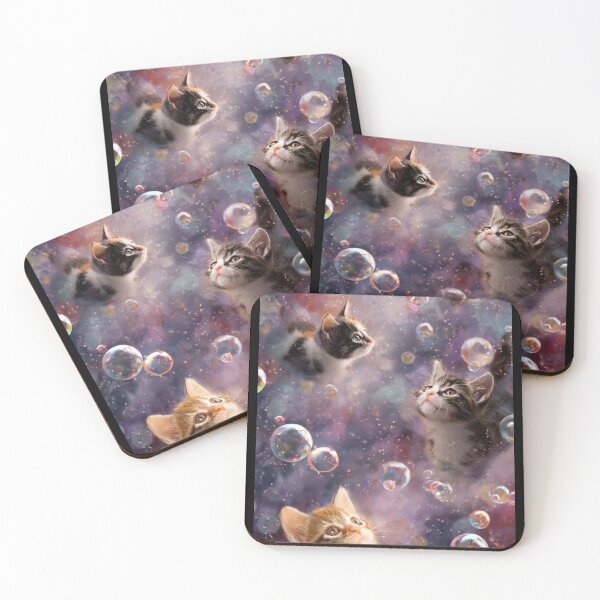 Item preview, Dreamy Kittens in Magical Bubble Galaxy designed and sold by Moody Vibes Studio.