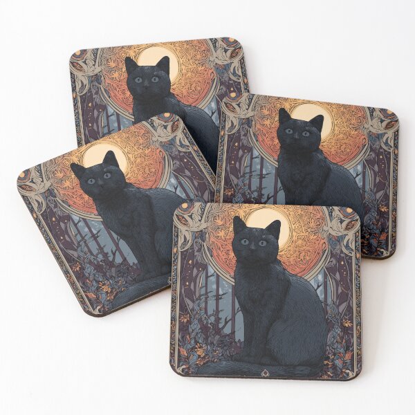 Item preview, Art nouveau cat designed and sold by MendaciousMina.