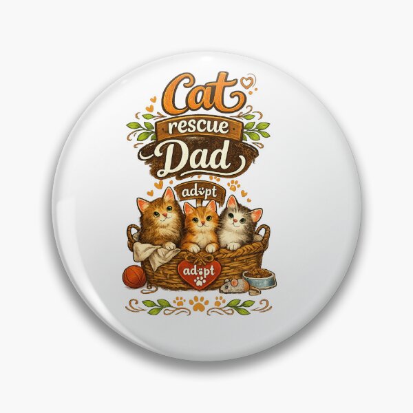 Item preview, Rescue cat dad - proud cat dad  designed and sold by Tee Visions.