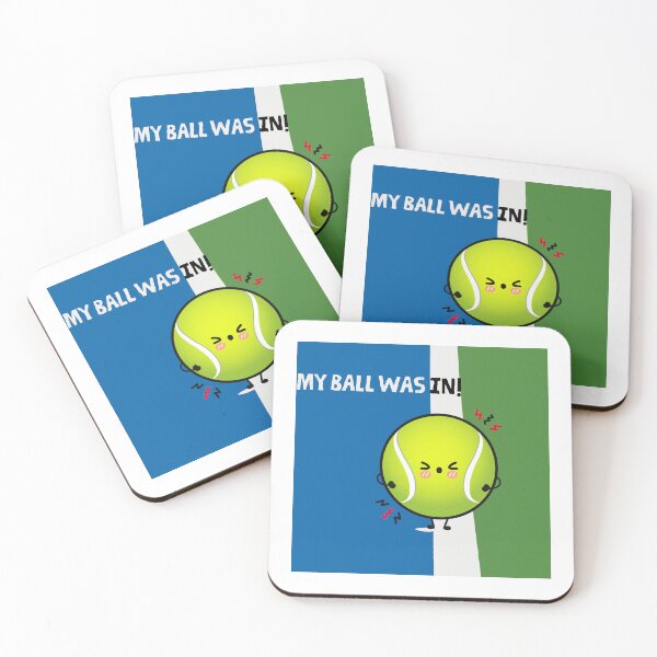 Item preview, My Ball Was In!  Angry Tennis Ball.  Gift for a Tennis Fan, Tennis Lover, Tennis Player. designed and sold by ShrimpAndGrits.