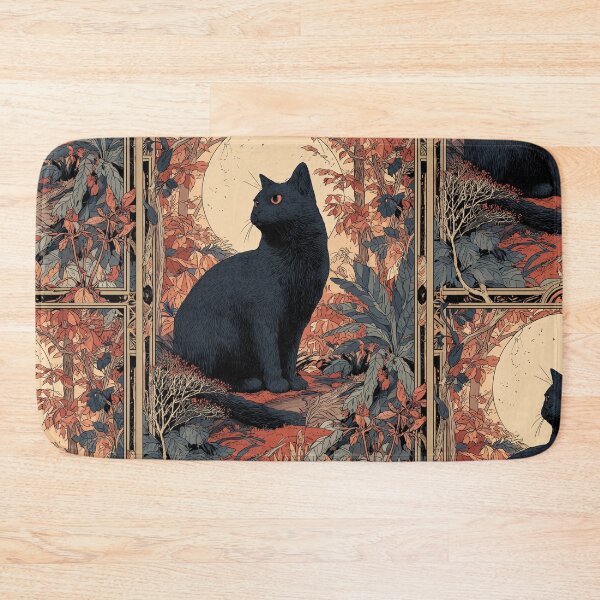 Item preview, Art nouveau cat designed and sold by MendaciousMina.