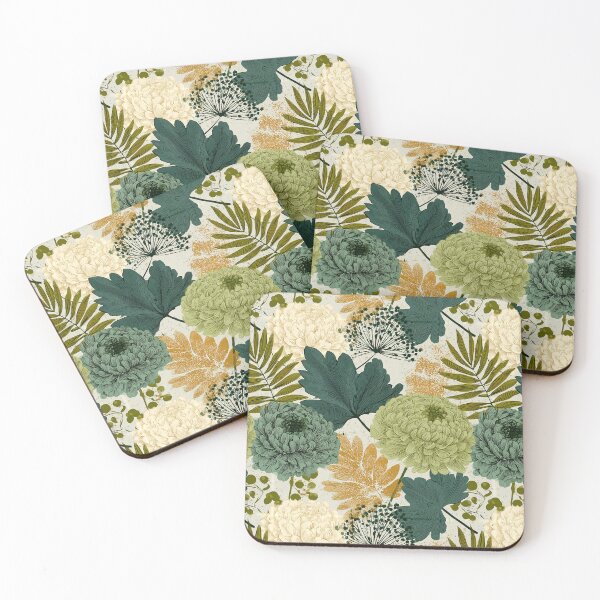 Item preview, Elegant Chrysanthemum Print  - Flower Garden Pattern   - Housewarming Gift Ideas designed and sold by RoyalStarsPatts.