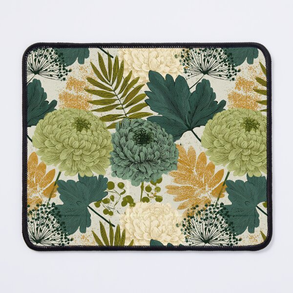 Item preview, Elegant Chrysanthemum Print  - Flower Garden Pattern   - Housewarming Gift Ideas designed and sold by RoyalStarsPatts.