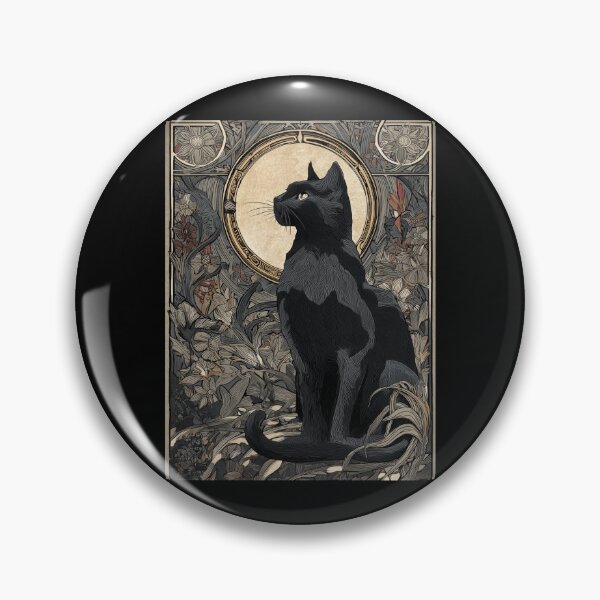 Item preview, Art nouveau cat designed and sold by MendaciousMina.