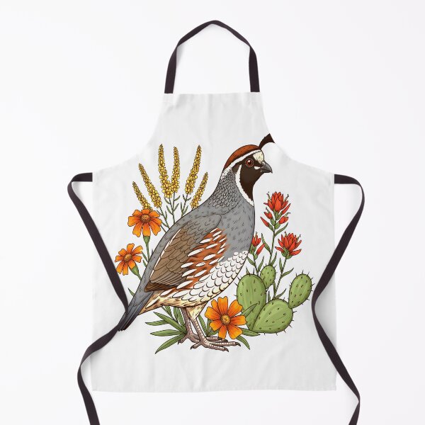 Item preview, California Quail And Desert Flora designed and sold by Birdhaus-Studio.