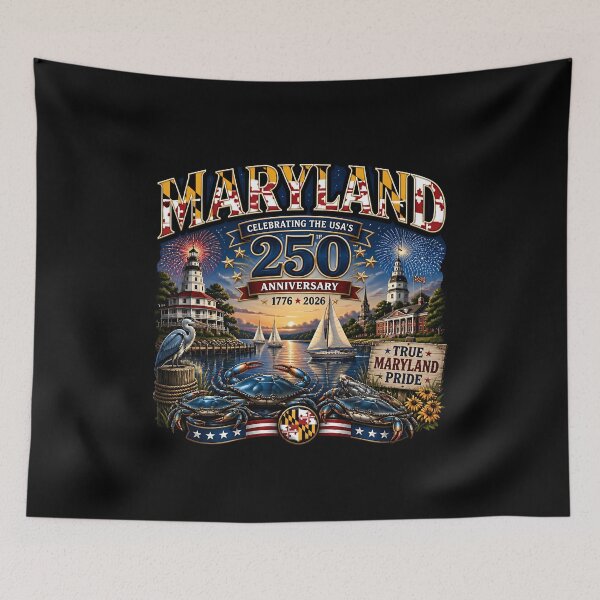 Item preview, Maryland 250th Anniversary True MD Pride Crabs designed and sold by No Limits T-Shirts.