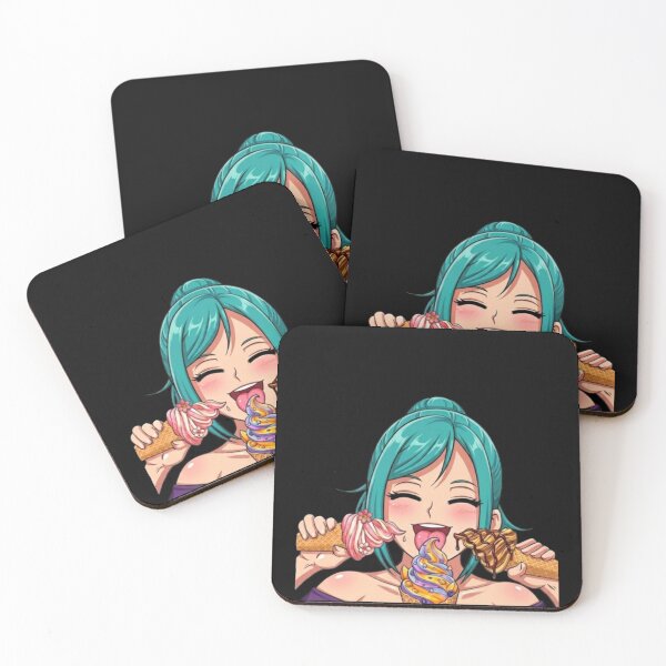 Item preview, Cute Kawaii Anime Girl Eating Ice Cream Aesthetic Manga designed and sold by lzxzxl.
