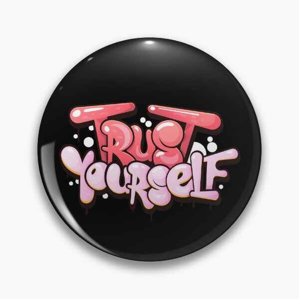 Item preview, Bubble Graffiti Trust Yourself Typography designed and sold by Khadigadesings.