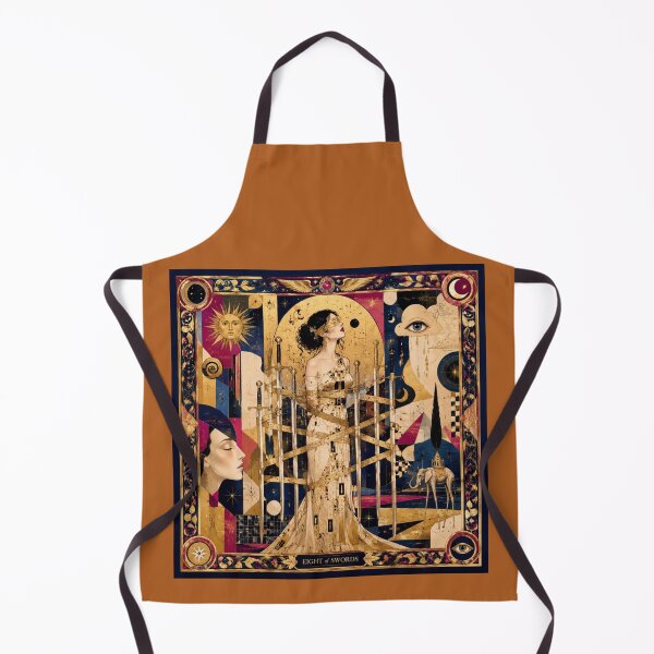 Item preview, Eight of Swords - Klimt's Blind Goddess, Mystic Tarot and Surreal Dream designed and sold by Natalia-Vlad.