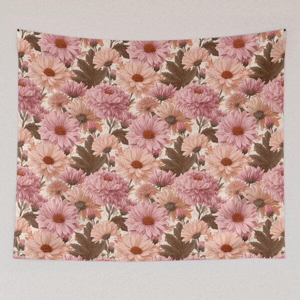 Item preview, Stunning Chrysanthemum Flower  - Botanical Garden Pattern   - Mother'S Day Gift Ideas designed and sold by RoyalStarsPatts.