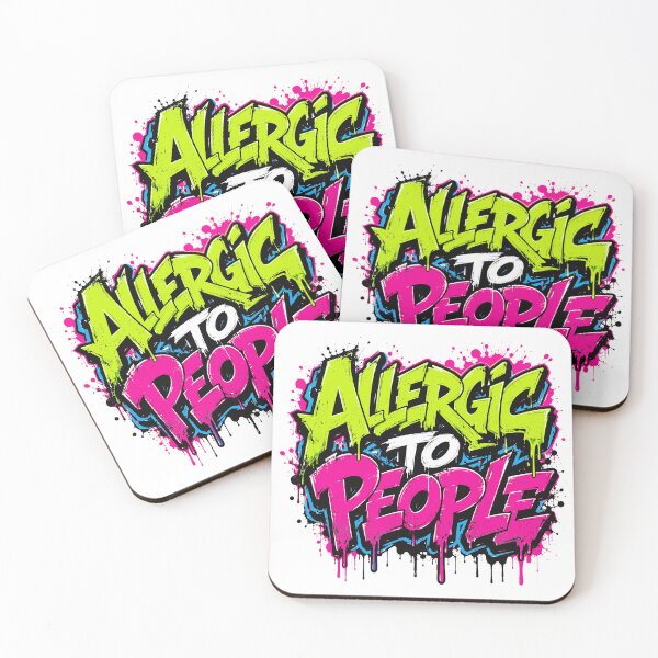 Item preview, Allergic to people designed and sold by BlueBerry45.