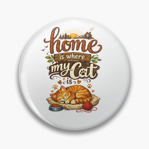 Item preview,  Home Is Where My Cat Is – Sweet Cat Lover Quote designed and sold by Tee Visions.