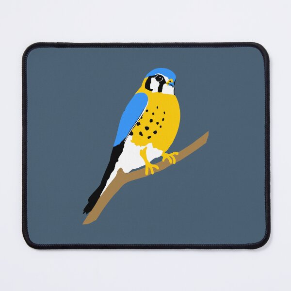 Item preview, American Kestrel Bird Perched on Branch | Falcon Wildlife Nature Illustration designed and sold by donwillisjrart.