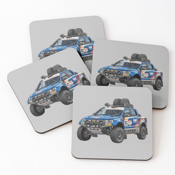 Item preview, Ford Ranger Dakar Rally Truck Custom Offroad Race Pickup Illustration designed and sold by Motorline44.